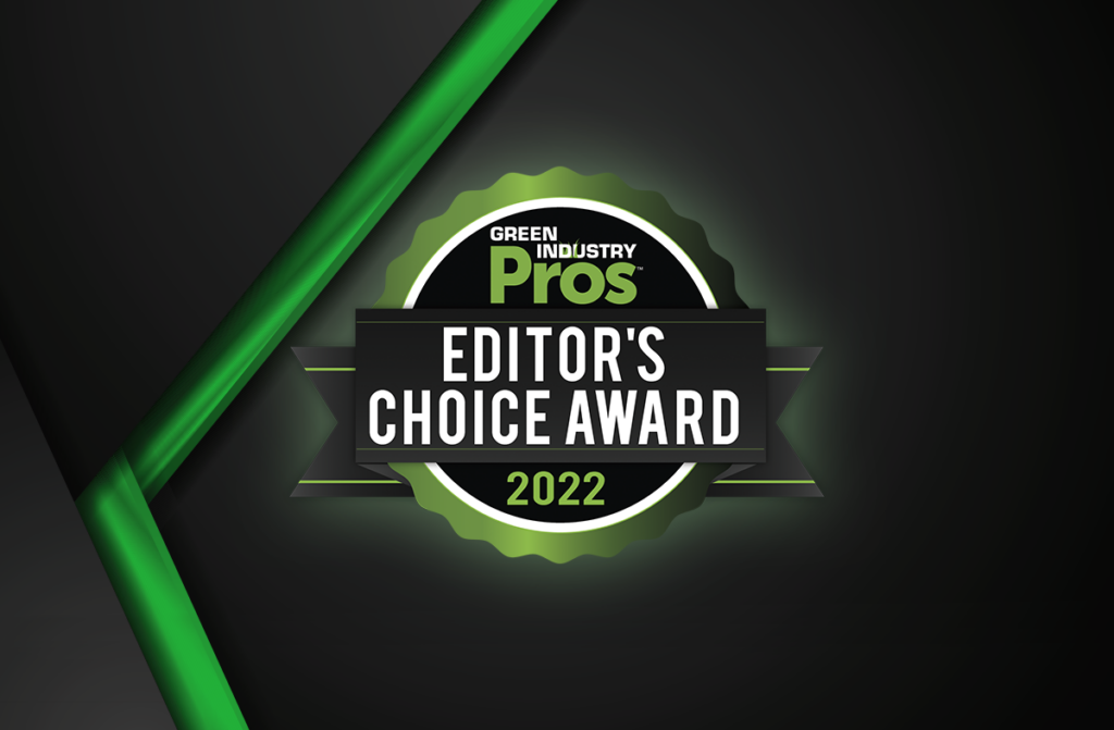 Green Industry Pros magazine, published by AC Business Media, reveals the 2022 Editor's Choice Awards, featuring the top landscaping products based on innovation, dependability, as well as audience engagement on Green Industry Pros' online site.